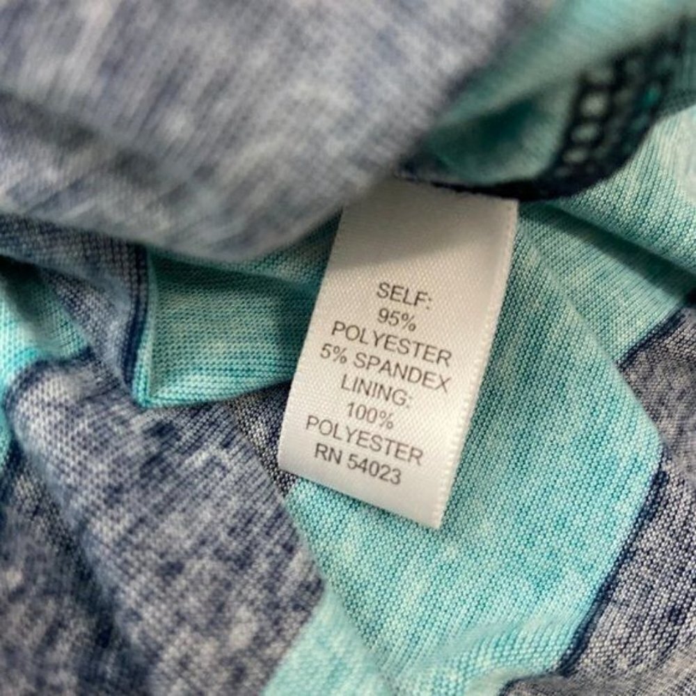 August Salt Blue Striped Knit Maxi Dress Size S NWT - Picture 4 of 7